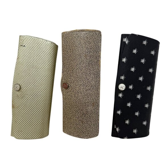 Vtg‎ Eyeglass Cases Collection 25 Pcs Patterns Colors Fabric Vinyl 50's - 70's - Picture 7 of 11